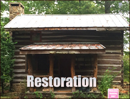 Historic Log Cabin Restoration  Marion County, Georgia
